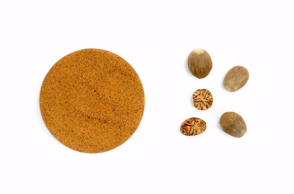 Our Organic Nutmeg Ground is sourced from the seeds of an