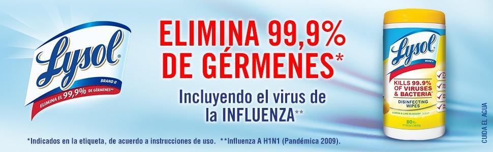 lysol elimina el 99% de germenes