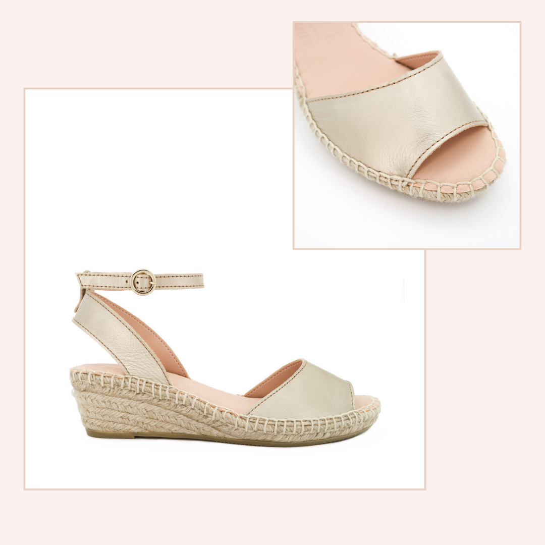 Sandalias ideales para novias con pies anchos