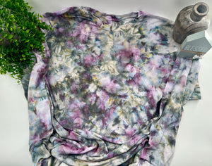 3XL - Brushed Steel Ice Dyed Long Sleeve - Gildan - Plain&Simple