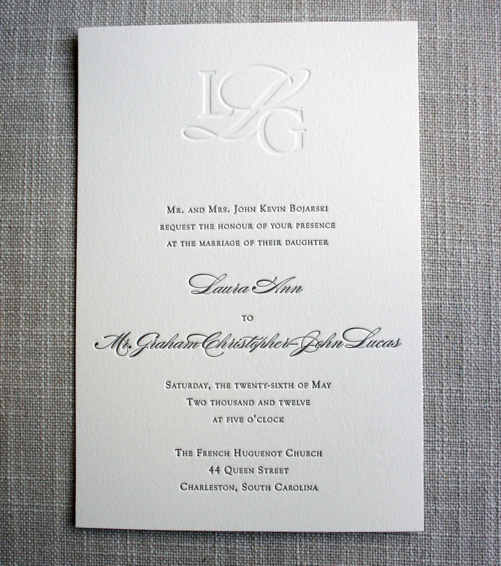 letterpress invitations