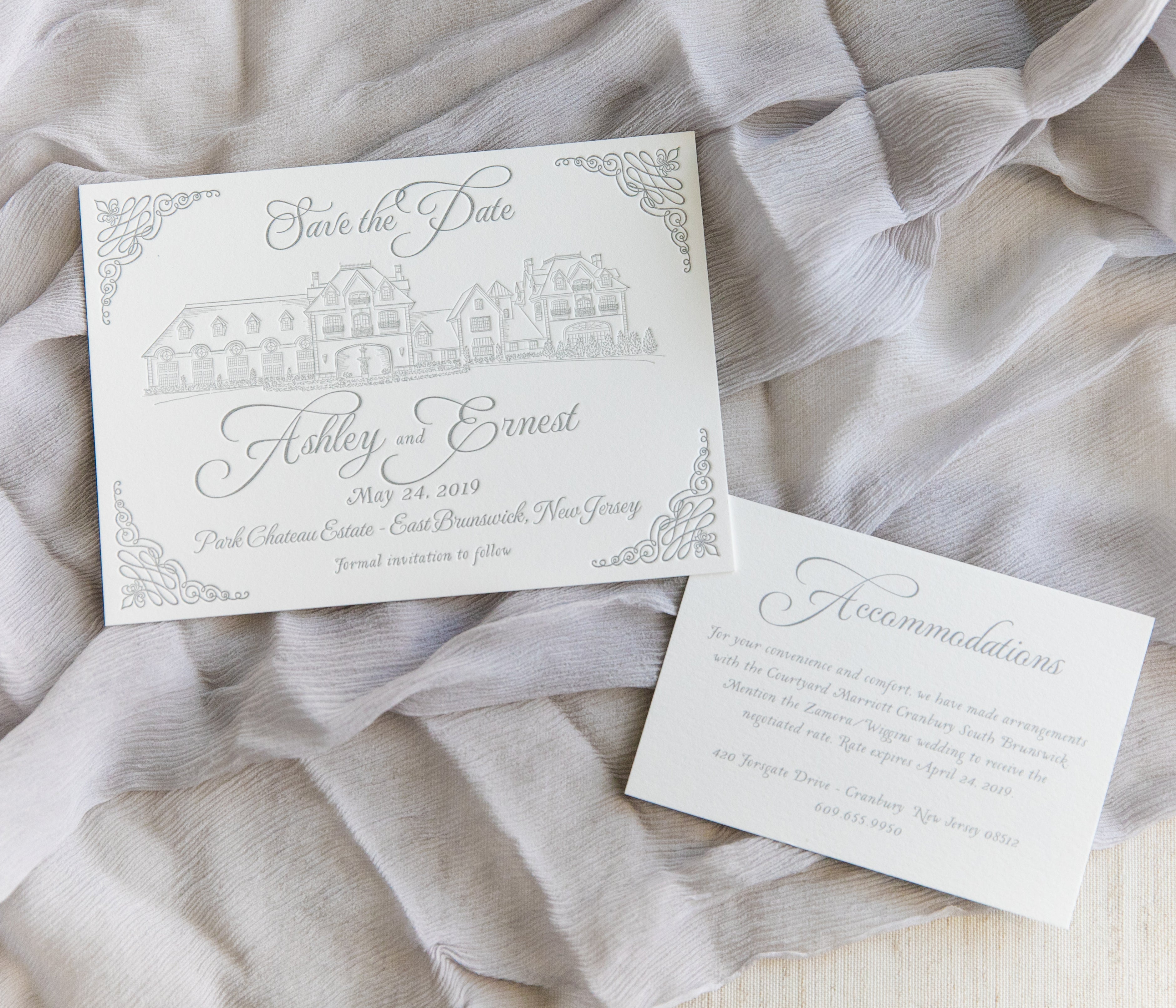 Park Chateau Estate Save The Date Scotti Cline Designs