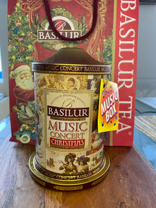 70319 Basilur Winding Music Concert CHRISTMAS Gift Tin - Ceylon Black Tea, pineapple, ginger & orange