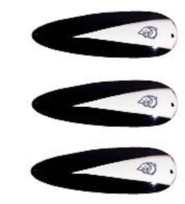Eppinger 3 Dardevle Skeeter Black/White Chunk Spoons 1/32 oz 15/16" 6-1