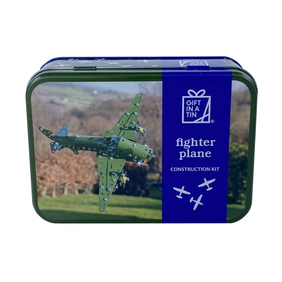 Fighter Plane Construction Kit in a Tin