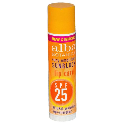 Sun Block Lip Care Spf 25 0.15 Oz by Alba Botanica