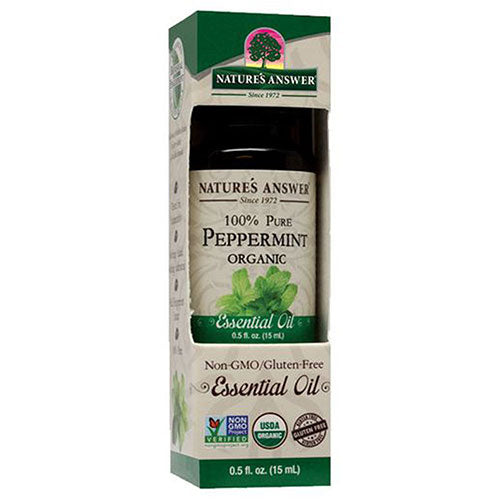 Nature's Answer Essential Oil - Organic Peppermint 0.5 Oz