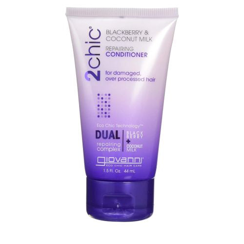 2Chic Blackberry & Coconut Milk Conditioner Travel Size 1.5 Oz by Giovanni Cosmetics