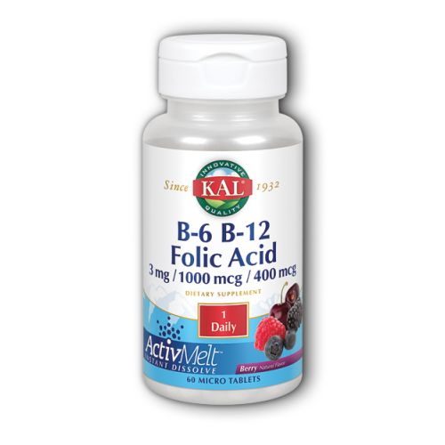  Kal B 6 & B 12 Folic Acid Activ Melt   60 Tabs