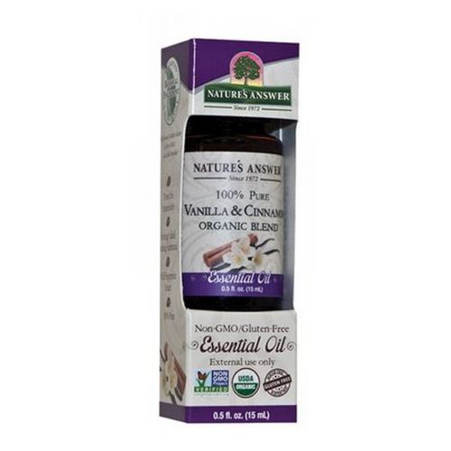 Nature's Answer Organic Essential Oil - Vanilla & Cinnamon 0.5 oz