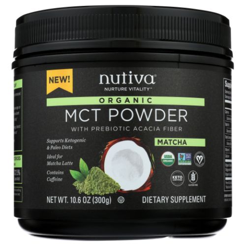 Organic MCT Powder Vanilla 10.6 Oz by Nutiva