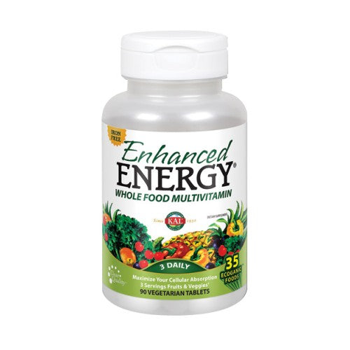 Kal Enhanced Energy Iron Free - 90 Tabs