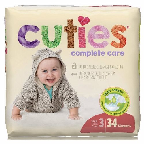 UPC 090891000333 product image for Unisex Baby Diaper Cuties  Complete Care Tab Closure Size 3 Disposable Heavy Abs | upcitemdb.com