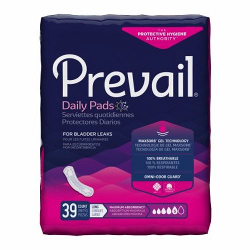 Prevail Daily Incontinent Pad 13  L Long Length PV-915/1  Maximum  39 Ct