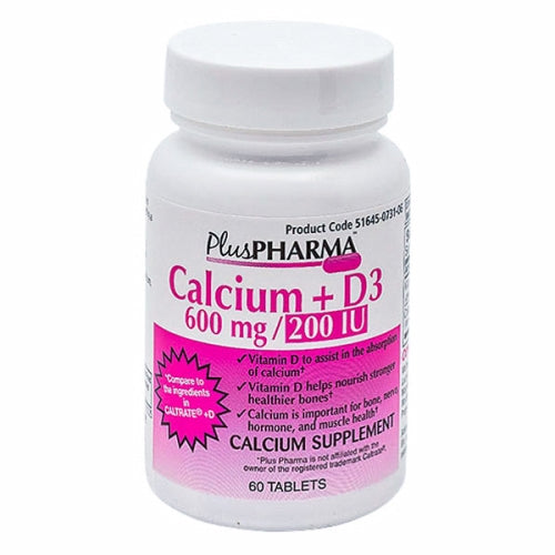 UPC 837864000194 product image for Calcium + D3 60 Tabs by Plus Pharma | upcitemdb.com