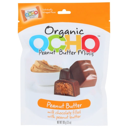 Candy Peanut Butter Org Case of 12 X 3.5 Oz by Ocho Candy