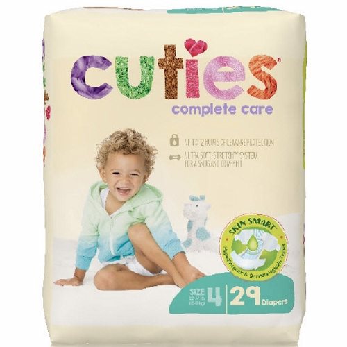 UPC 090891000043 product image for Unisex Baby Diaper Cuties Complete Care Tab Closure Size 4 Disposable Heavy Abso | upcitemdb.com