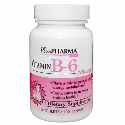 Vitamin B-6 100 Tabs by 21st Century