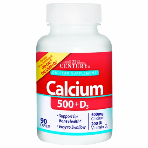 Calcium Plus Vitamin D3 90 Tabs by 21st Century