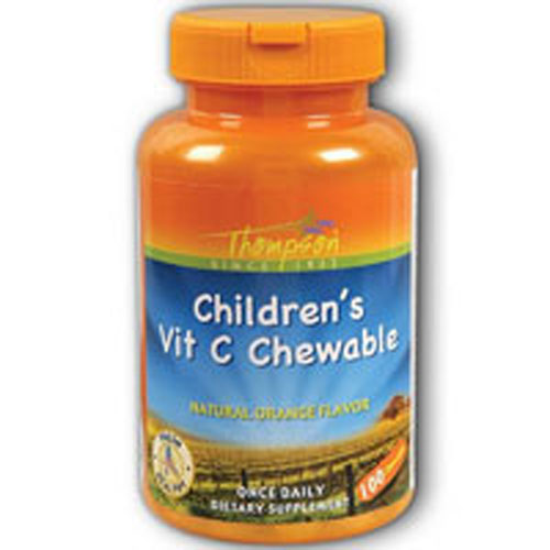 Vitamin C CHILDREN'S - ORANGE FLAVOR, 100 Tabs by Thompson