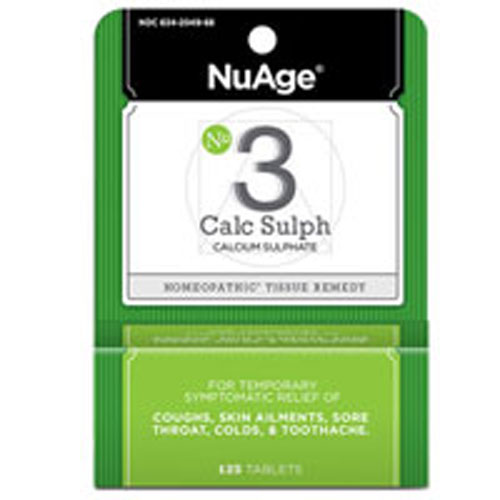 NuAge Laboratories Nuage Tissue Salts - Calcarea Sulphurica 125 tabs
