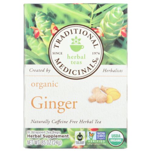 Organic Ginger Tea 16 Bags by Traditional Medicinals Teas