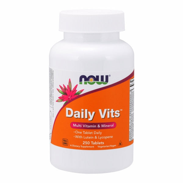 Daily Vits Multi Vitamin & Mineral 250 Tabs By Now Foods
