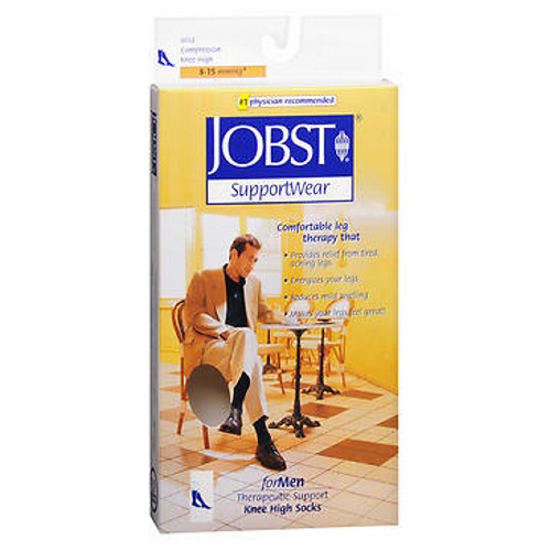 Jobst Supportwear Socks For Men Knee High BlackXLarge 1 each by Jobst