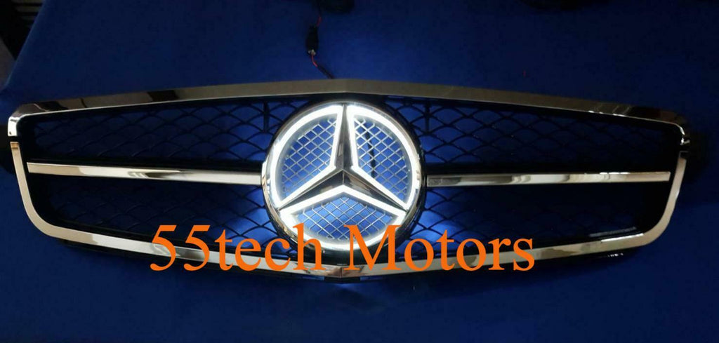 Mercedes W204 C-Class 2008-2013 Illuminated LED Star Grille AMG 1 Fin