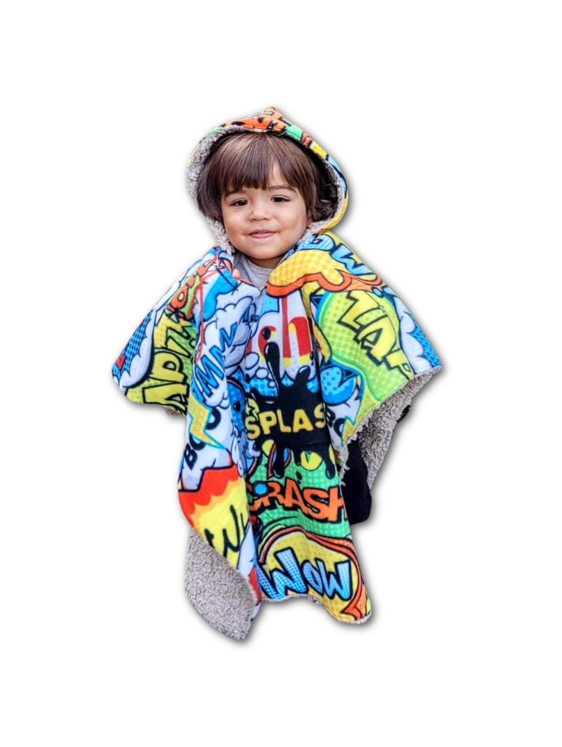 Car Seat Poncho Car Crash Tested Comic Teddy Reversible – Birdy Boutique & Fundraiser Blankets