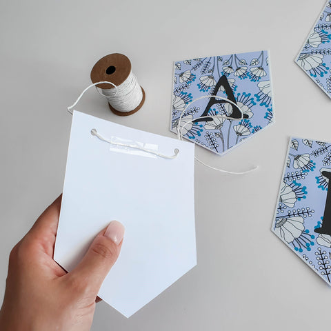 DIY Wimpelkette Clipart - Banner zum Selbstausdrucken - Suzu Papers