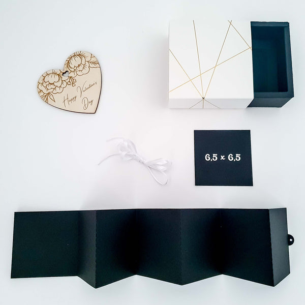 Suzu Papers - Fotoalbum Geschenkbox Holzherz DIY