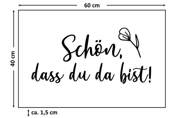 Suzu Papers - Fussmatte Schön dass du da bist