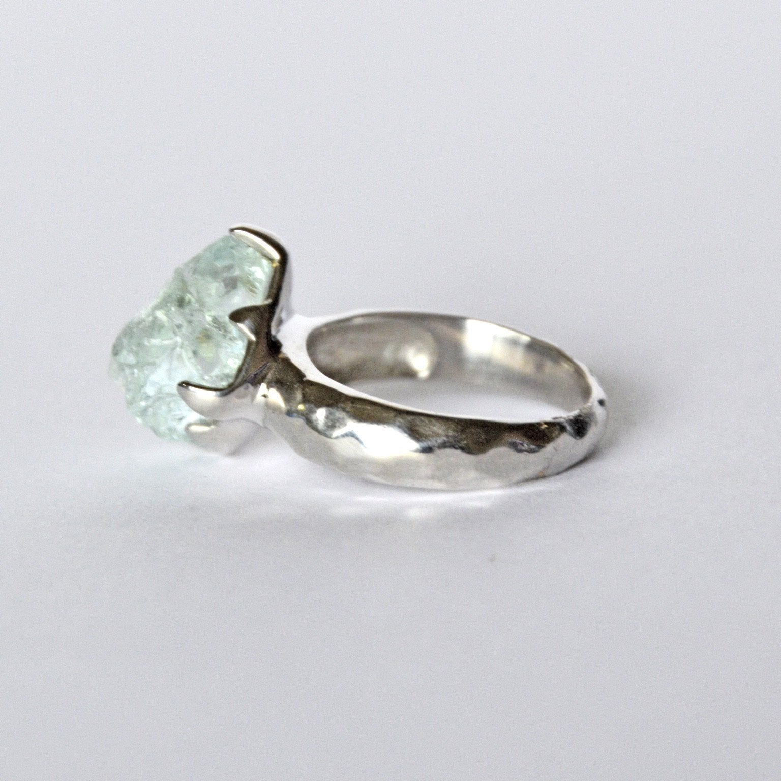 Frozen Water Aquamarine Ring - Dakota Nature LLC