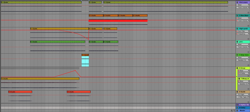 Boring first arrangement of Techno Spaceship