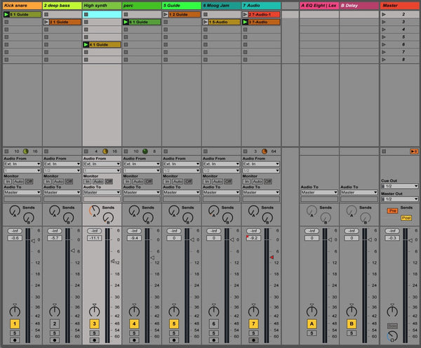 Techno Spaceship Using Ableton's Session View