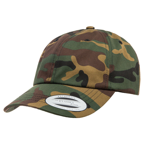 Yupoong 6245CM Green Camo. Low Profile Cotton – Megadeluxe