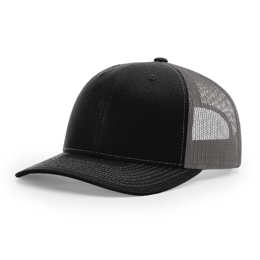 112 Black/Charcoal Richardson Trucker Snapback – Megadeluxe