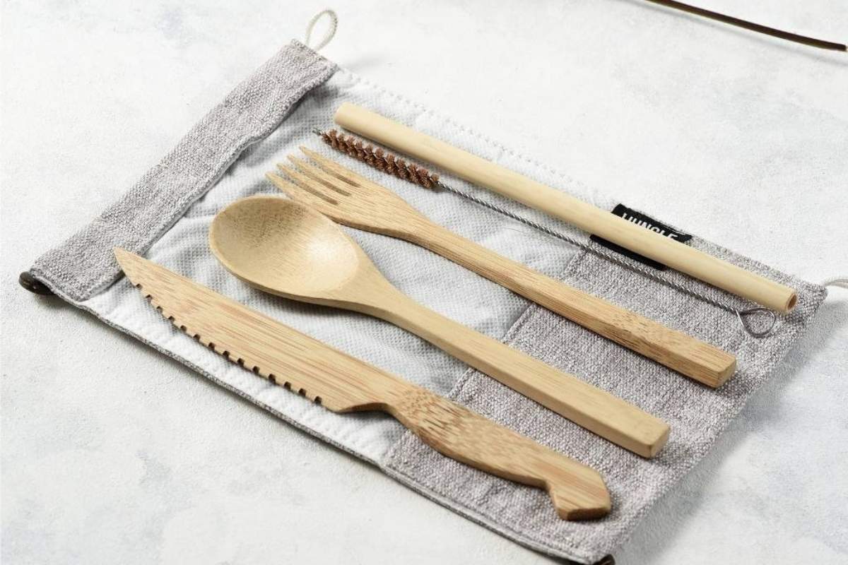 reusable bamboo cutlery