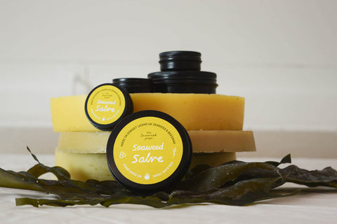 The Seaweed people yellow balms and soaps