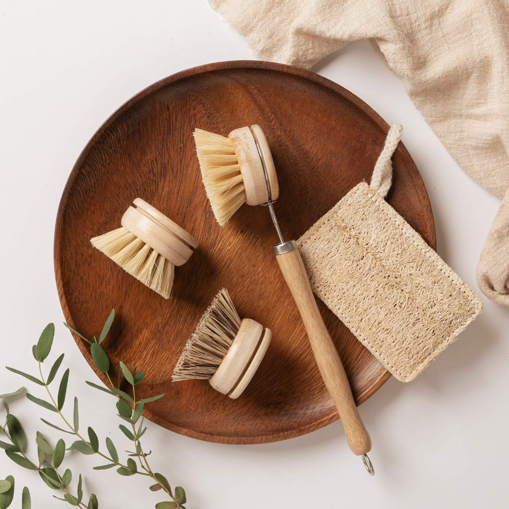 Zero Waste Modular Bamboo Dish Brush With Replaceable Head – Zero Waste  Outlet