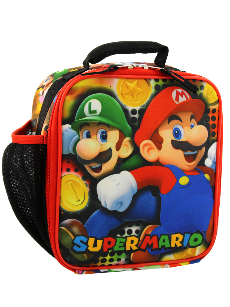 mario brothers backpack and lunchbox