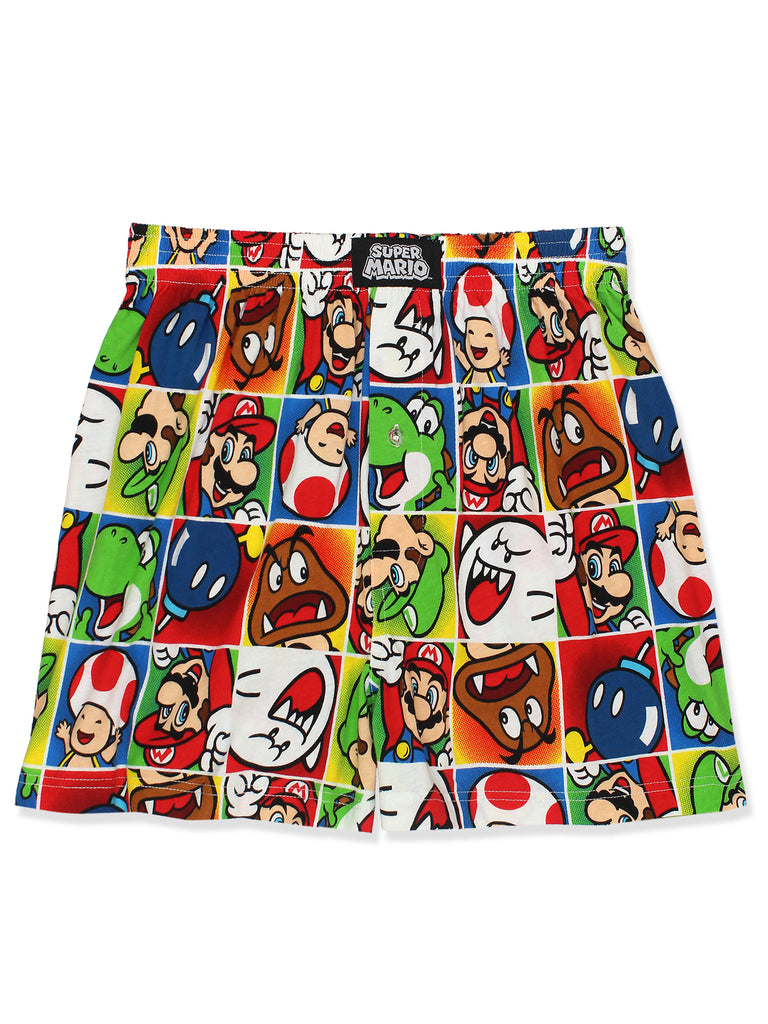 Super Mario Donkey Kong Button Fly Boxer Shorts