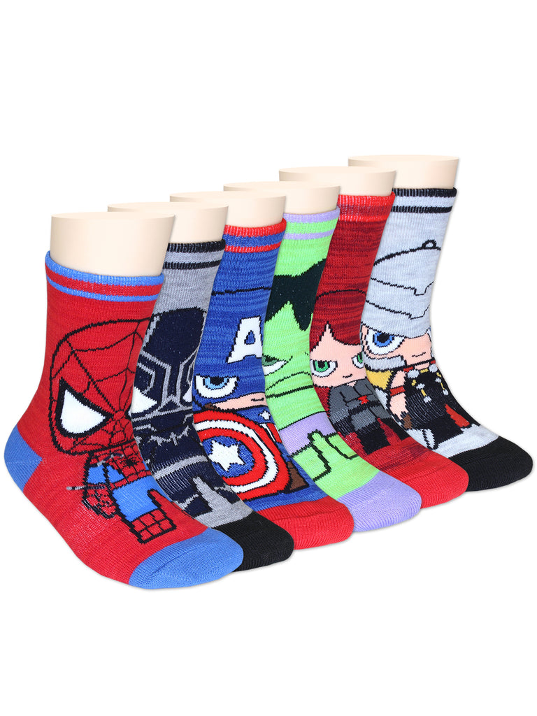 Marvel Avengers Black Panther Hulk Thor Crew Socks 3-Pack