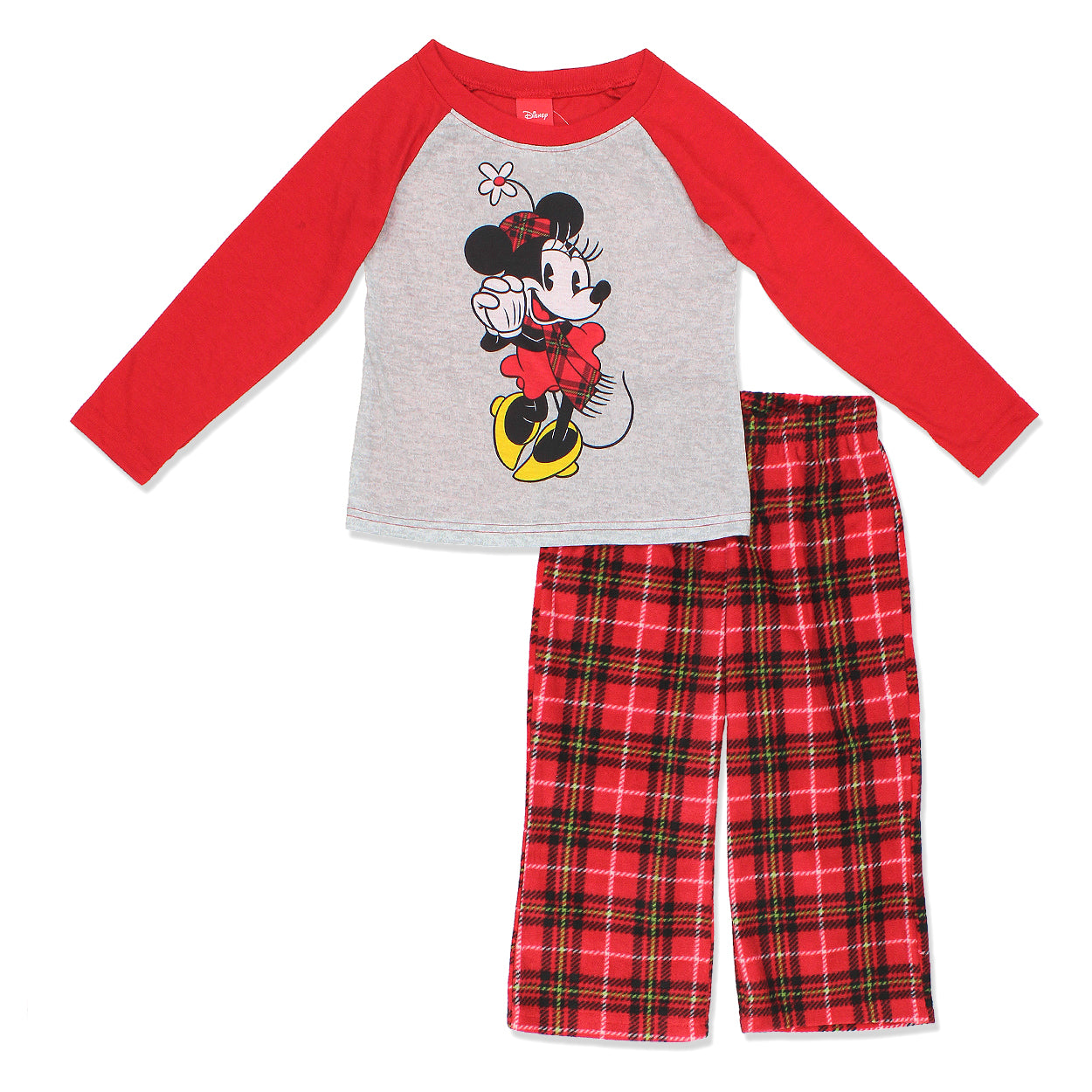 Minnie Mouse Christmas Holiday Toddler Girls Sleepwear Pajamas Set ...