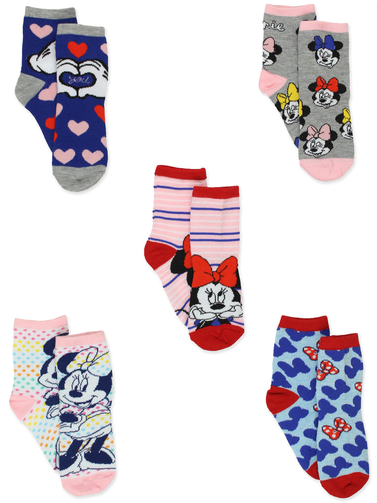 15 Pairs Disney Mickey Minnie Mouse Friends Camo Ombre No Show Socks