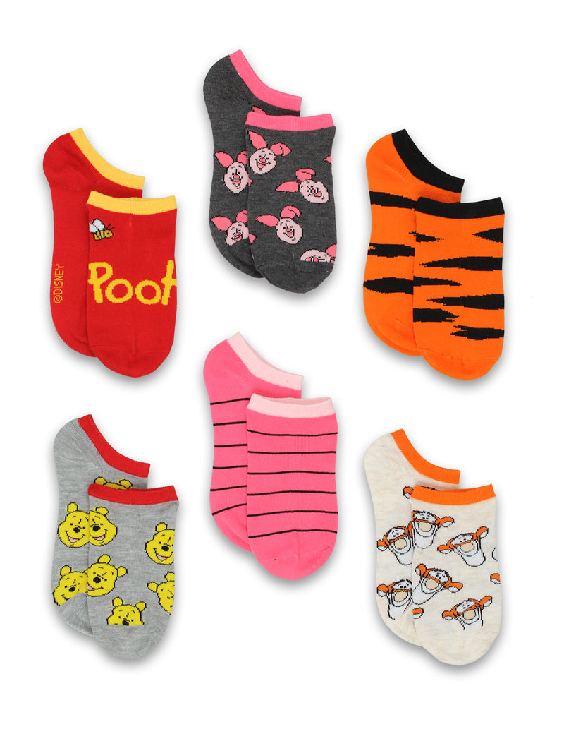 Winnie the Pooh Womens 6 pack No Show Socks – Yankee Toy Box