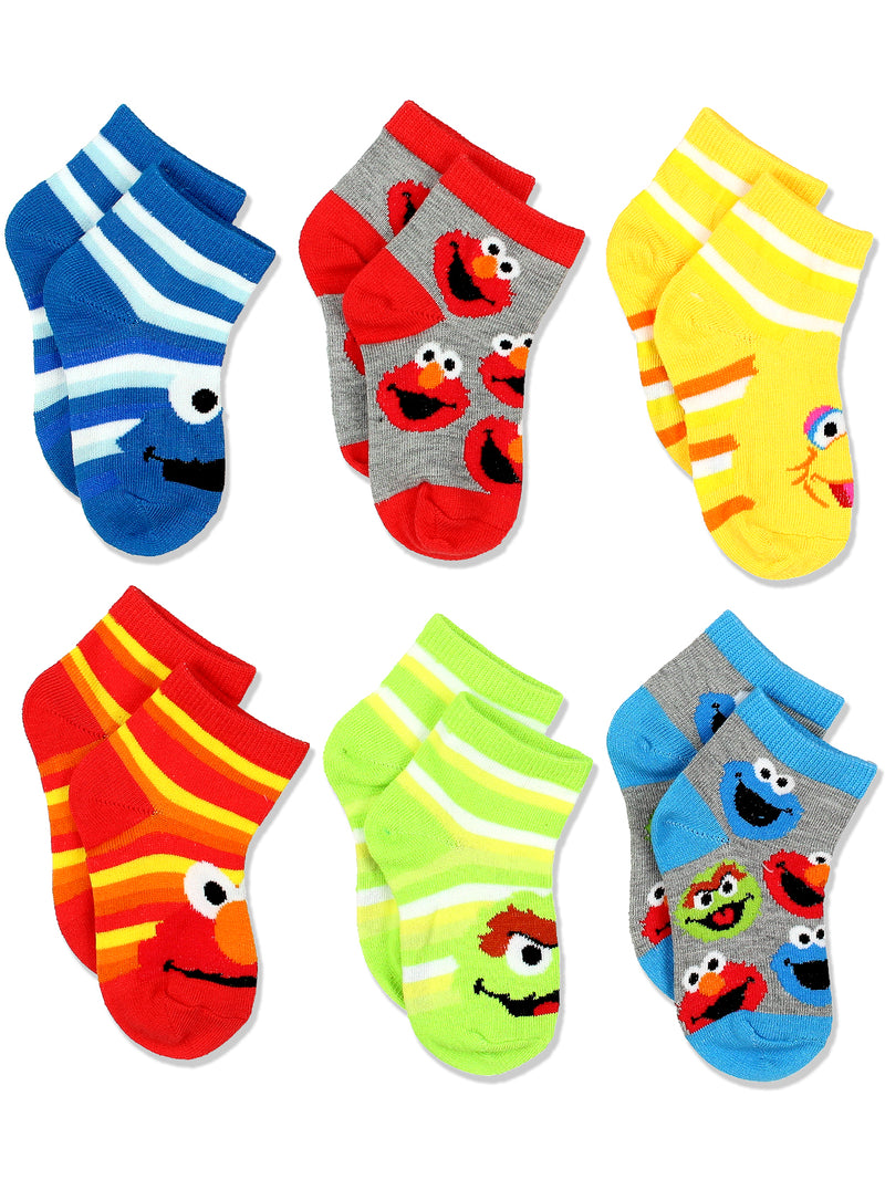 Sesame Street Toddler Boys 6 pack Socks Set – Yankee Toy Box