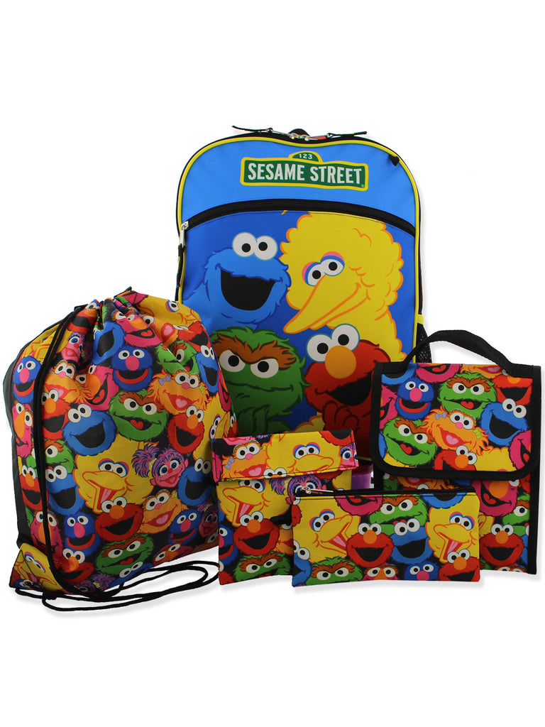 9.5 Elmo Checkered Sesame Street Insulated Lunch Bag Lunchbox-Brand New!