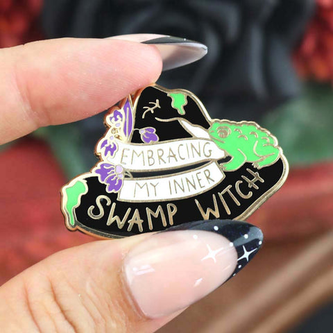 Embracing My Inner Swamp Witch Lapel Pin